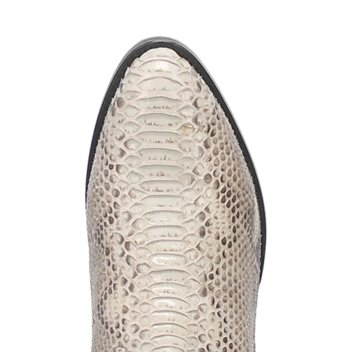 Dan Post Men's Manning Python Snakeskin Round Toe Boots - Natural - Image 3