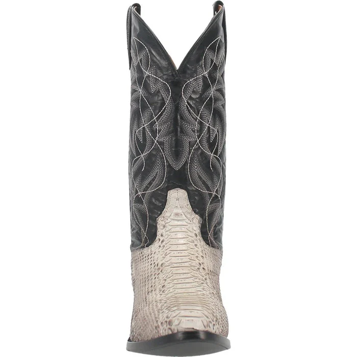 Dan Post Men's Manning Python Snakeskin Round Toe Boots - Natural - Image 4