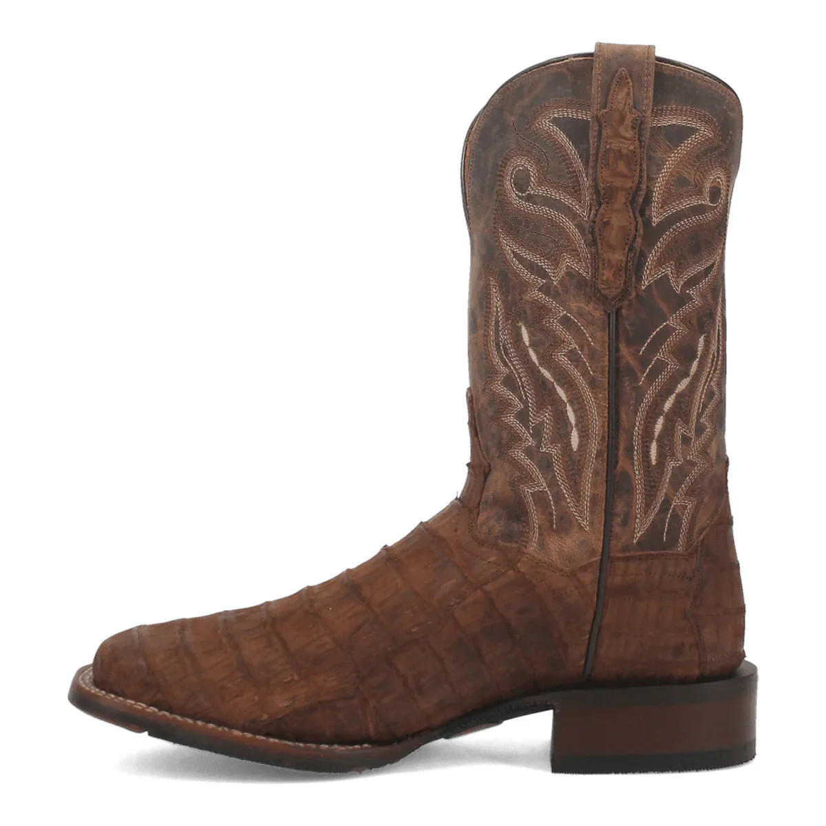 Dan Post Men's Mickey Genuine Caiman Belly Square Toe Boots - Tan - Image 3