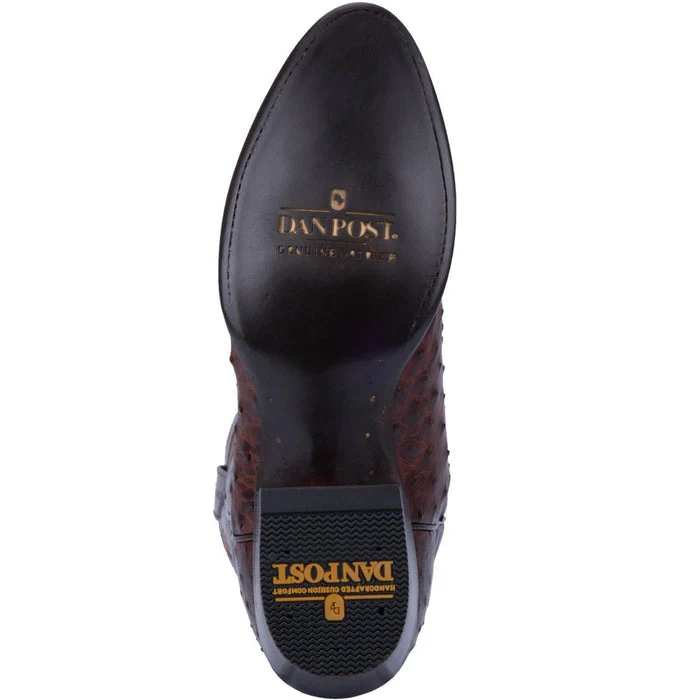 Dan Post Men's Pershing Full Quill Ostrich Round Toe Boots - Brass - Image 2