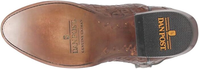 Dan Post Men's Socrates Genuine Caiman Belly Round Toe Boots - Bay Apache - Image 5