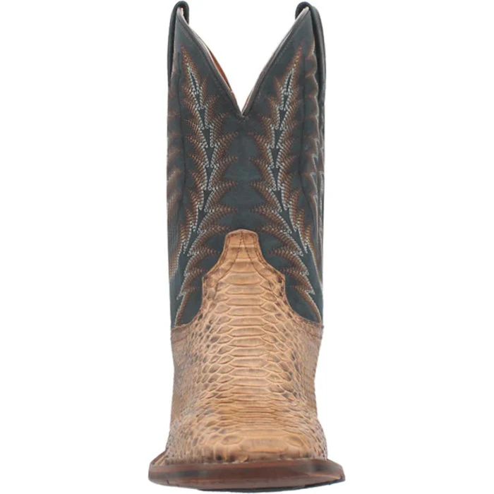 Dan Post Men's Templeton Python Snakeskin Square Toe Boots - Beige - Image 3