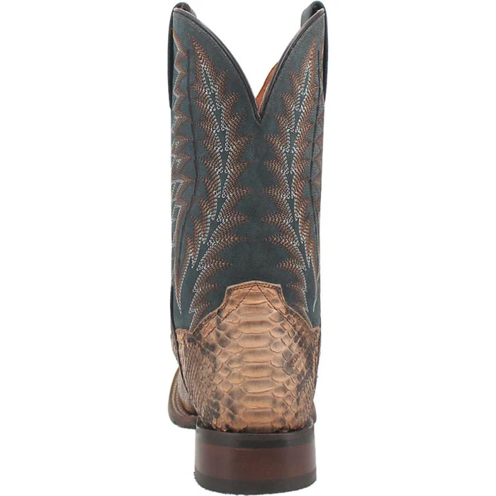 Dan Post Men's Templeton Python Snakeskin Square Toe Boots - Beige - Image 5