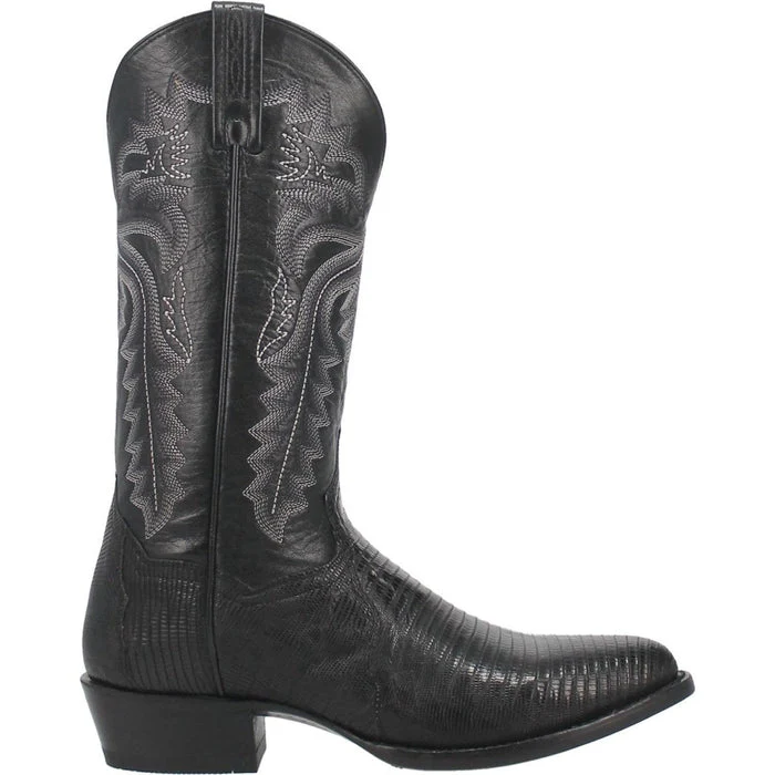 Dan Post Men's Winston Genuine Lizard Round Toe Boots - Tan - Image 3
