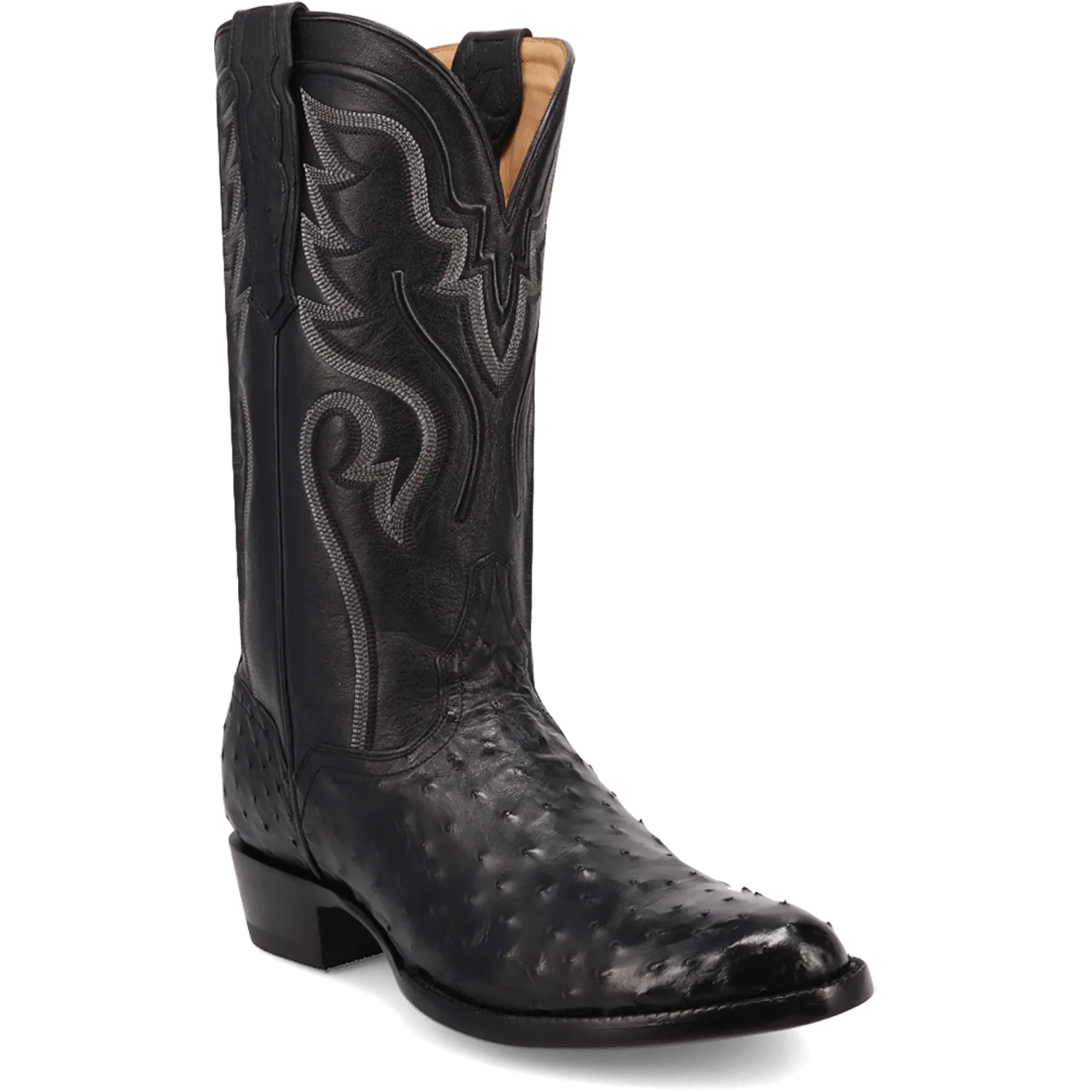 STANFORD FULL QUILL OSTRICH BOOT