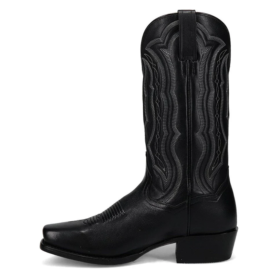 Dan Post Wade Black Leather Cowboy Boots - Image 5