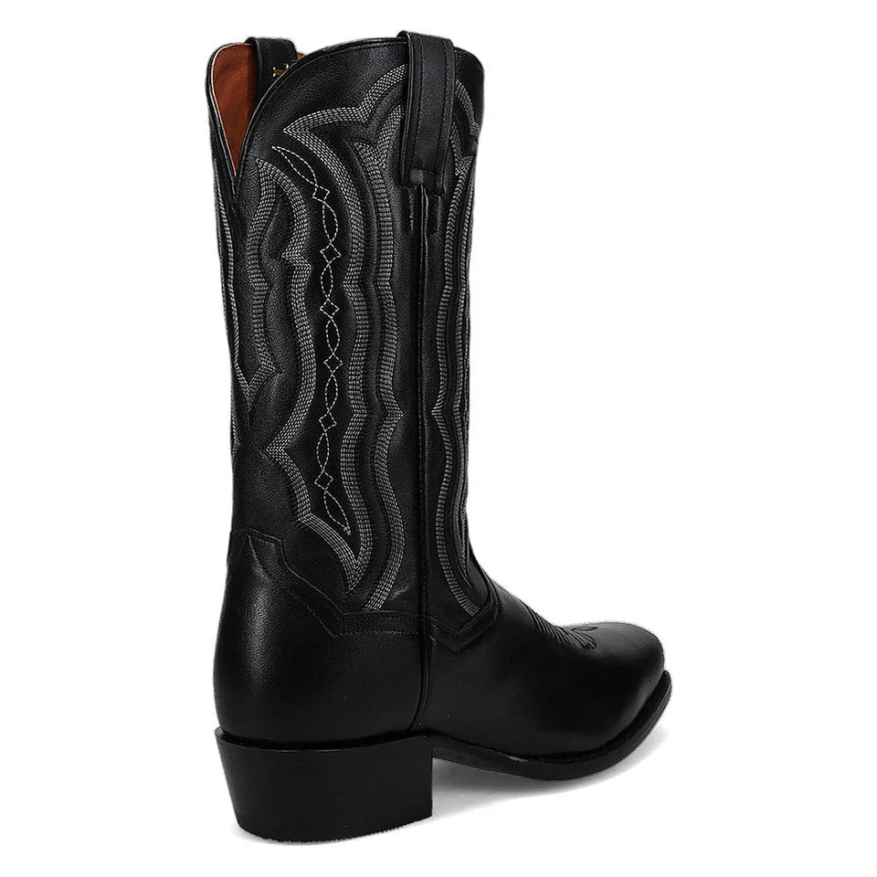 Dan Post Wade Black Leather Cowboy Boots - Image 7