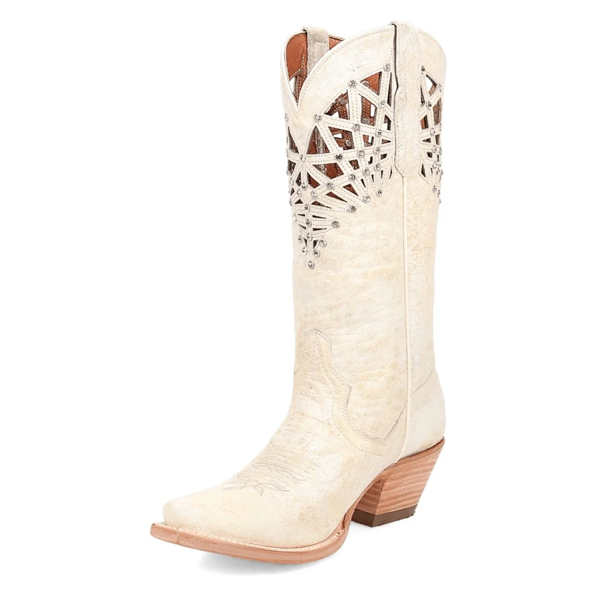 Dan Post Women's Miley Snip Toe Leather Boots - Bone DP7018 - Image 7