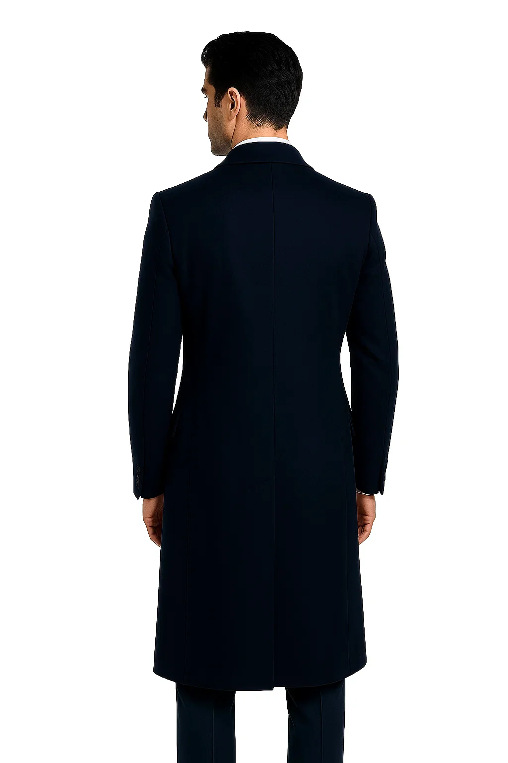 DBCoat Men's Wool Long Designer Men's Wool Men's Peacoat Sale Double Breasted Overcoat Style Full Length Charcoal - Image 4