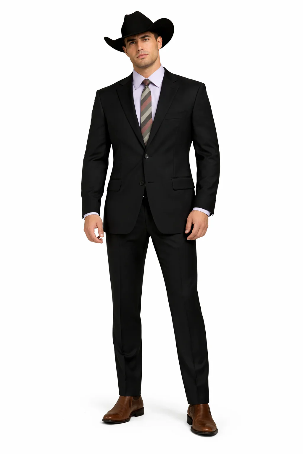 Designer Men's 2 buttons fully lined slim fit Black suits
