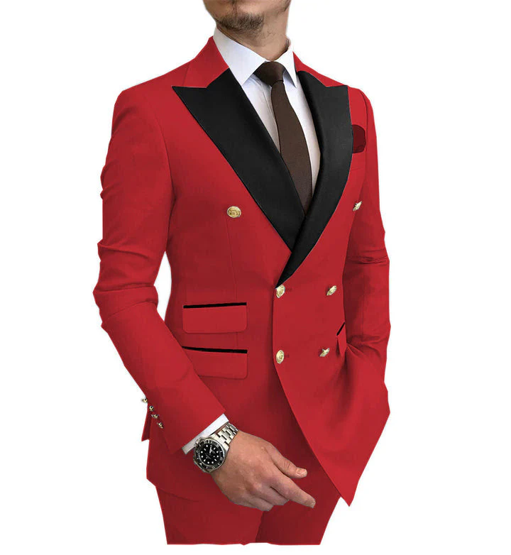 Double Breasted Tuxedo - Double Breasted Suit - "Groom Suit - Groom Tuxedo" - Wedding Suit - Image 2