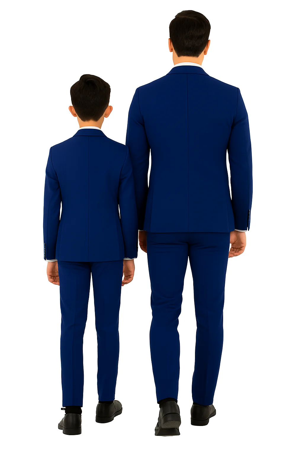 Father and Son Suits - Royal Blue Boys Suit Perry Ellis Vested Boy's Wedding Suit in Royal Blue - Image 4