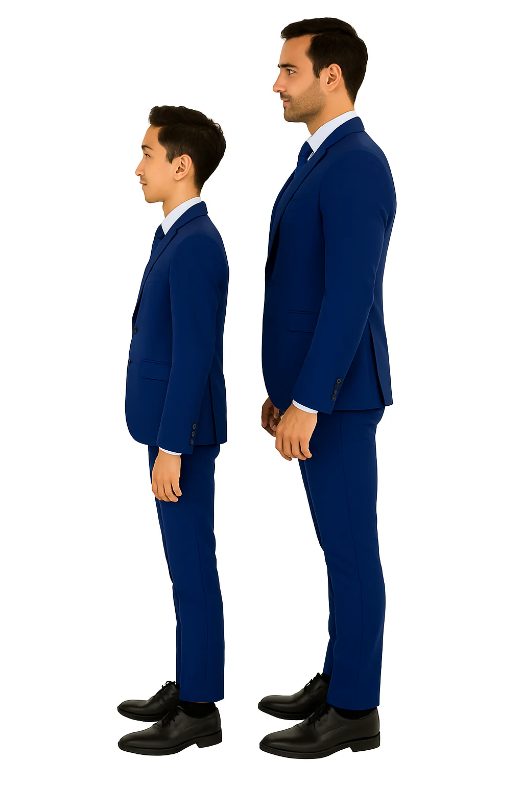 Father and Son Suits - Royal Blue Boys Suit Perry Ellis Vested Boy's Wedding Suit in Royal Blue - Image 5