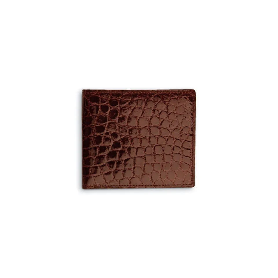 Men's Genuine Exotic Animal Skin Ferrini Hornback Crocodile Card Holder by Ferrini USA