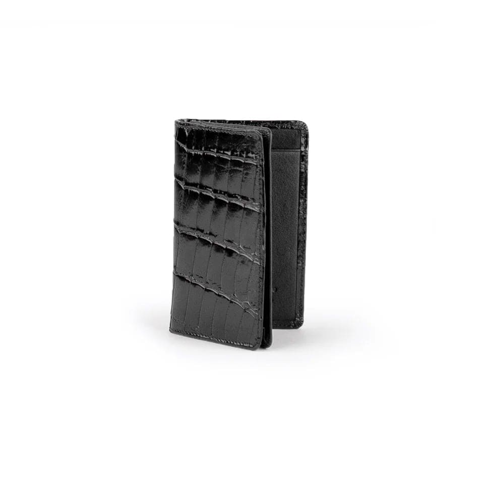 Men's Genuine Exotic Animal Skin Ferrini Hornback Crocodile Card Holder by Ferrini USA