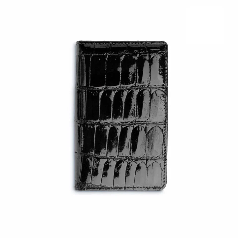 Men's Genuine Exotic Animal Skin Ferrini Hornback Crocodile Card Holder by Ferrini USA - Image 2