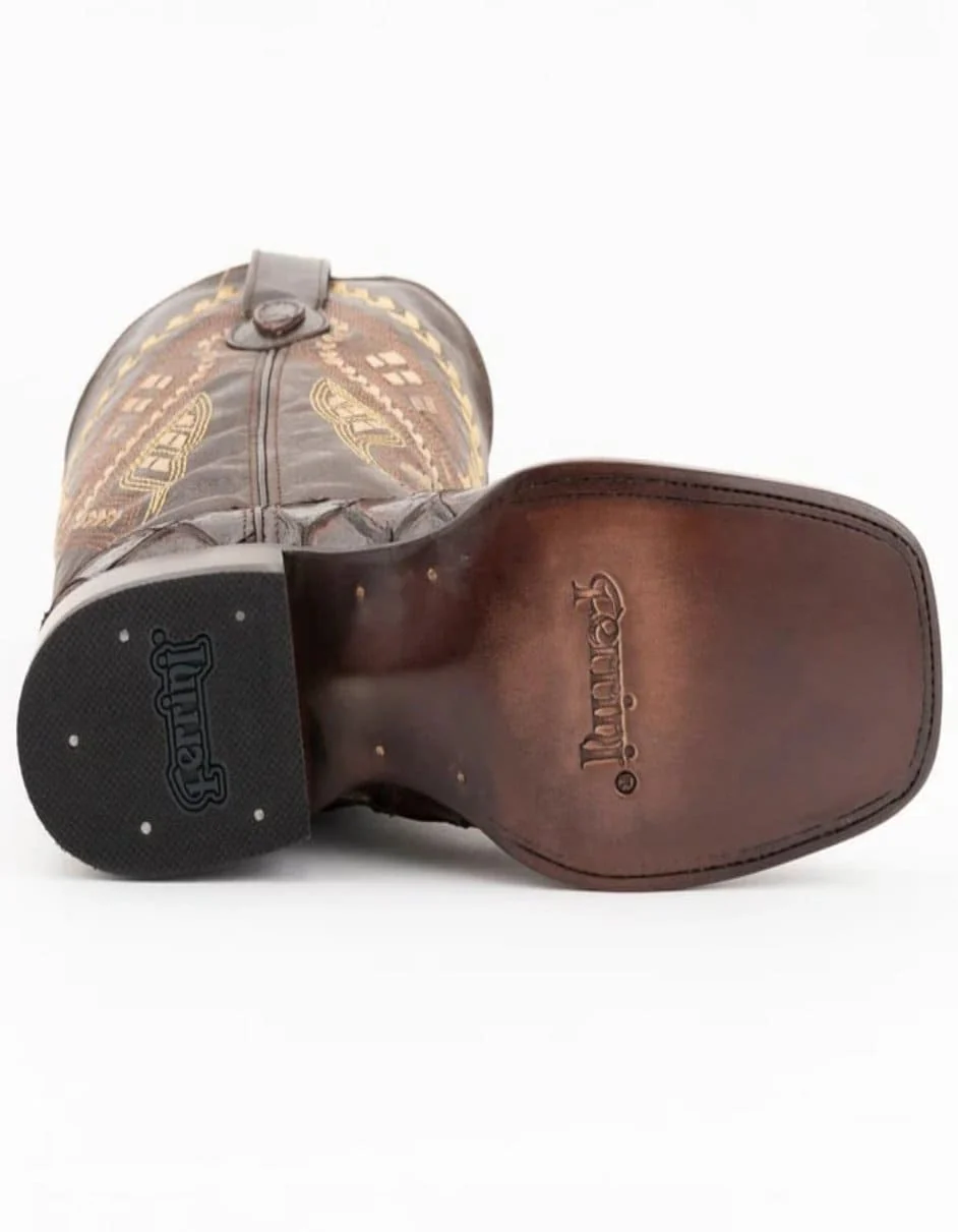 Men's Genuine Exotic Animal Skin Ferrini Hornback Crocodile Card Holder by Ferrini USA - Image 6