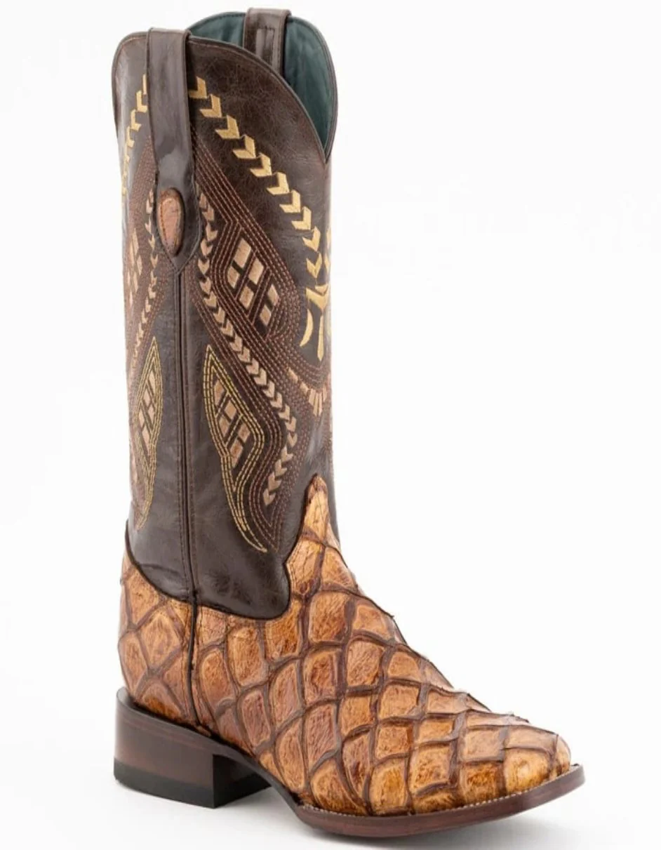Men's Genuine Exotic Animal Skin Ferrini Hornback Crocodile Card Holder by Ferrini USA