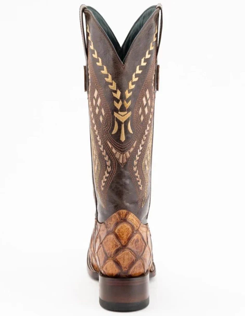 Men's Genuine Exotic Animal Skin Ferrini Hornback Crocodile Card Holder by Ferrini USA - Image 4