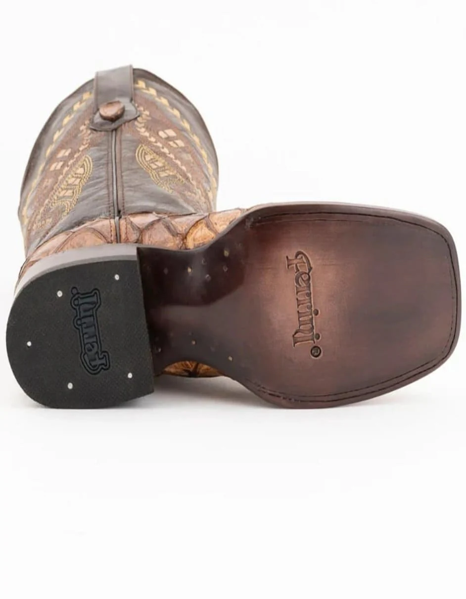 Men's Genuine Exotic Animal Skin Ferrini Hornback Crocodile Card Holder by Ferrini USA - Image 5