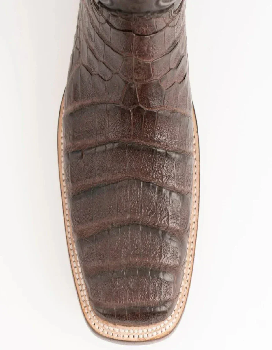 Men's Genuine Exotic Animal Skin Ferrini Hornback Crocodile Card Holder by Ferrini USA - Image 2