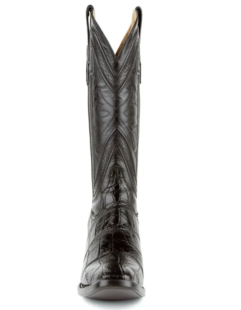 Men's Genuine Exotic Animal Skin Ferrini Hornback Crocodile Card Holder by Ferrini USA - Image 5