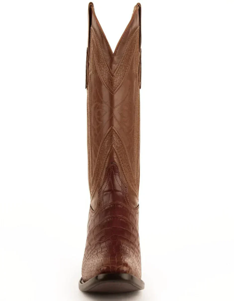Men's Genuine Exotic Animal Skin Ferrini Hornback Crocodile Card Holder by Ferrini USA - Image 5