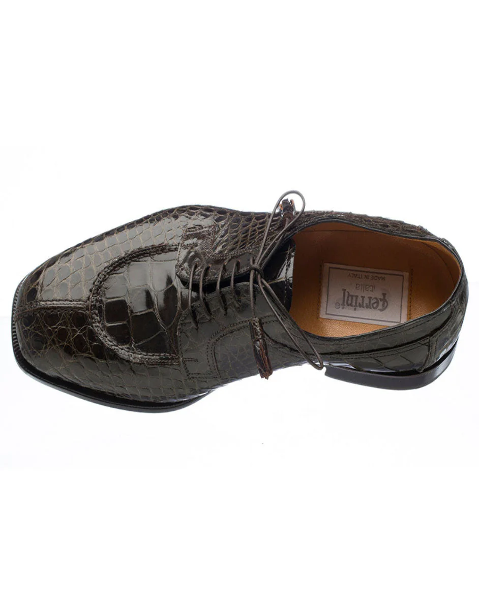 Men's Genuine Exotic Animal Skin Ferrini Hornback Crocodile Card Holder by Ferrini USA - Image 3