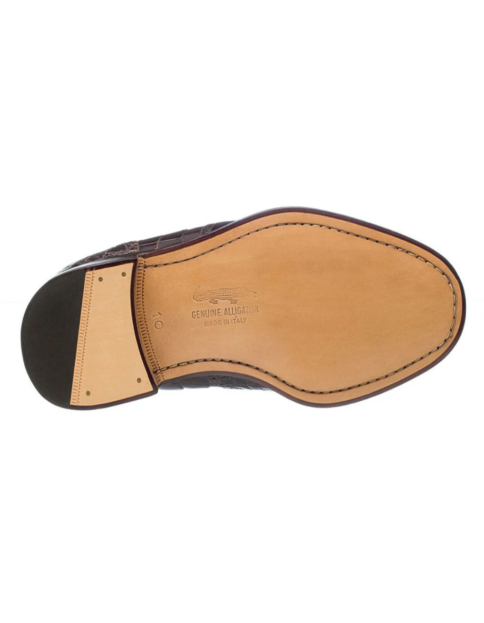 Men's Genuine Exotic Animal Skin Ferrini Hornback Crocodile Card Holder by Ferrini USA - Image 2