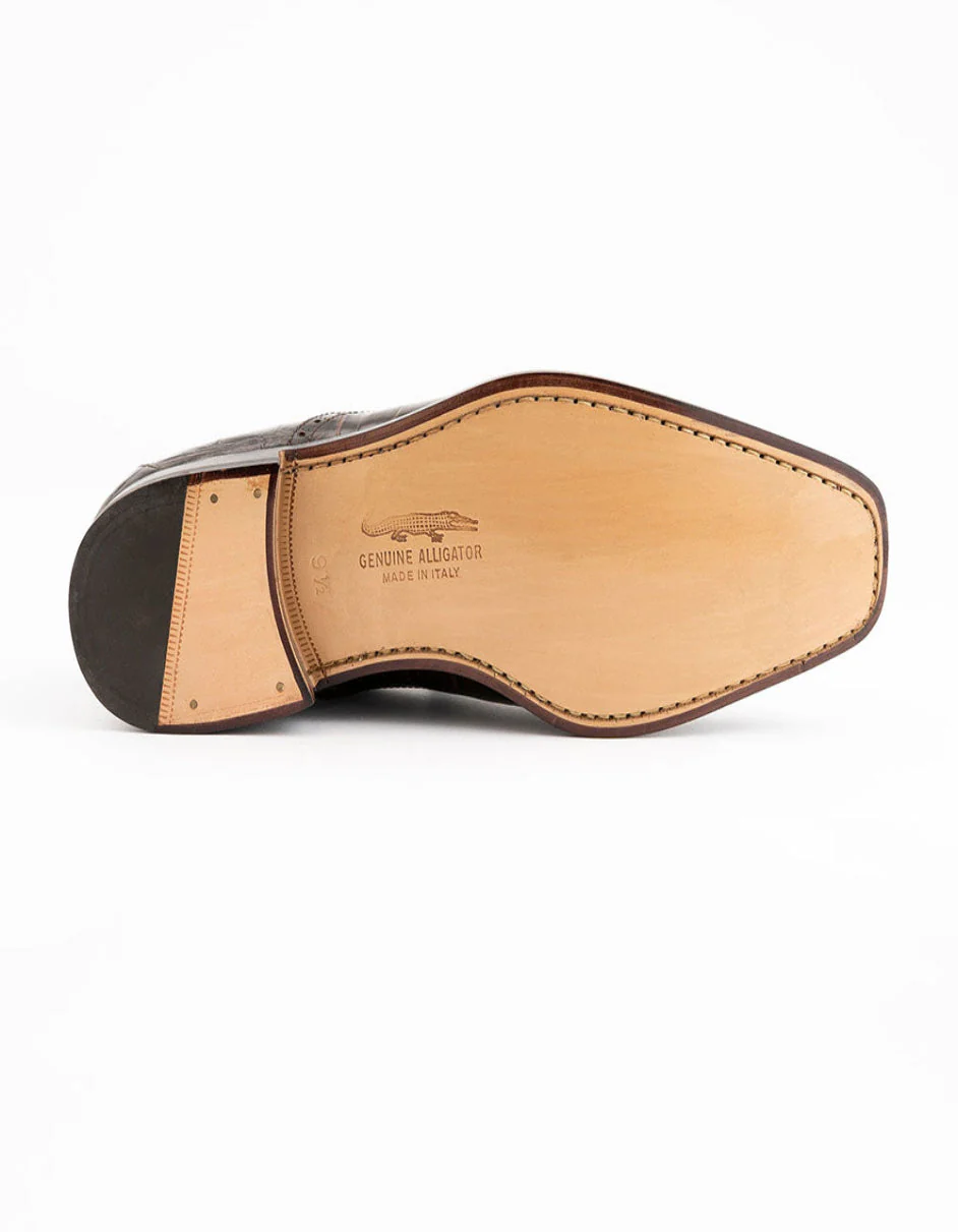 Men's Genuine Exotic Animal Skin Ferrini Hornback Crocodile Card Holder by Ferrini USA - Image 3