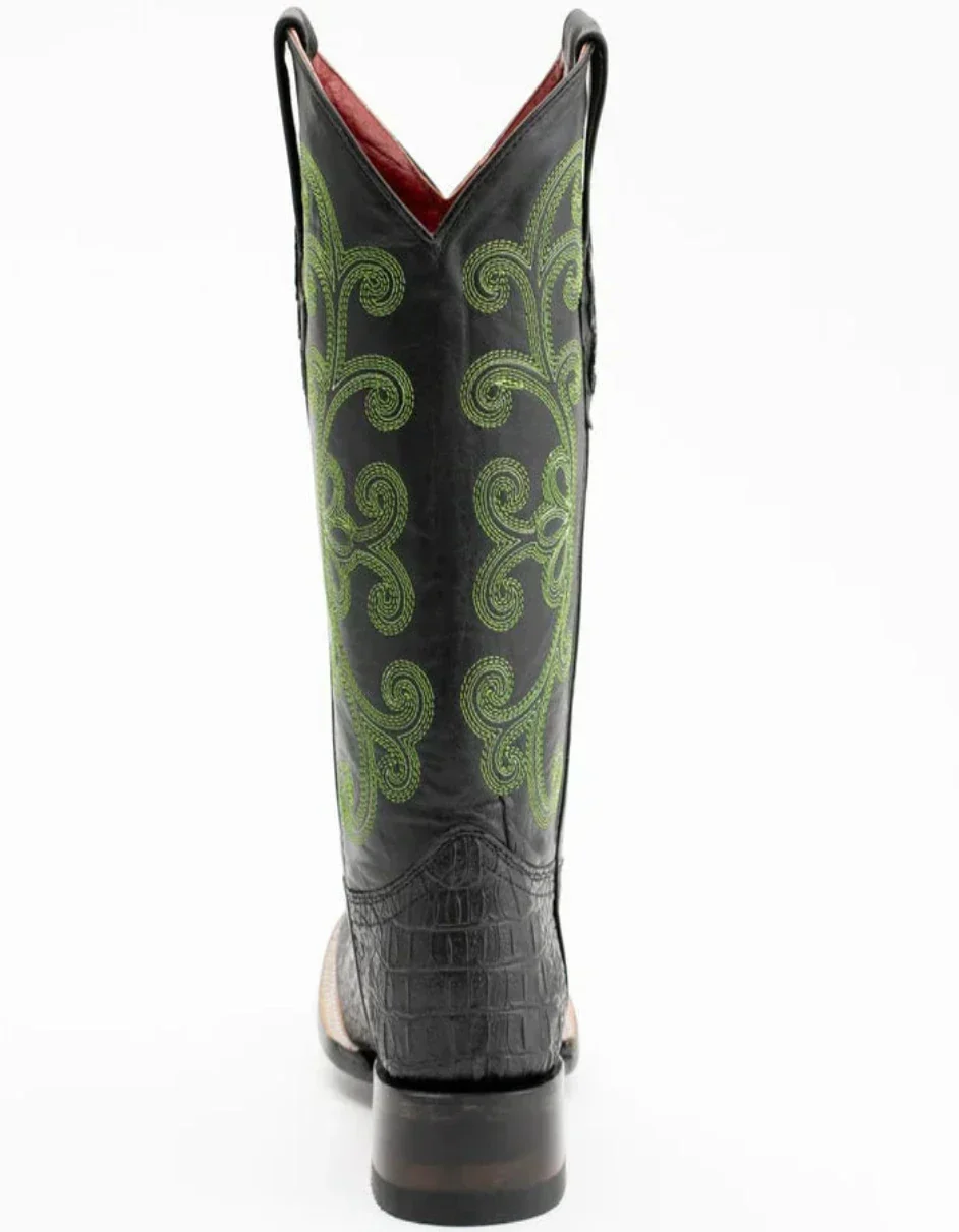 Men's Genuine Exotic Animal Skin Ferrini Hornback Crocodile Card Holder by Ferrini USA - Image 4