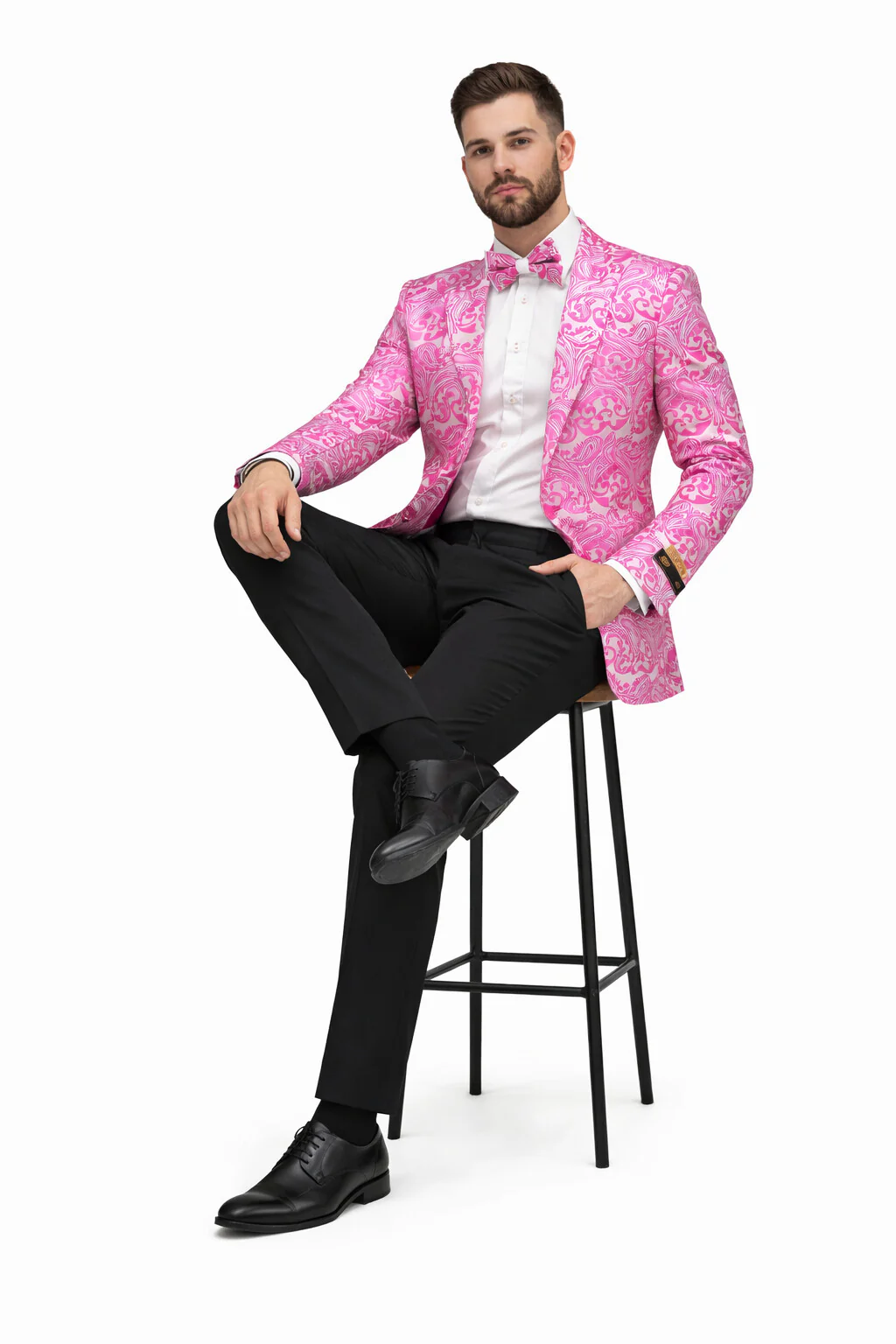 Fuchsia Unique Men's Floral Fancy - Image 4