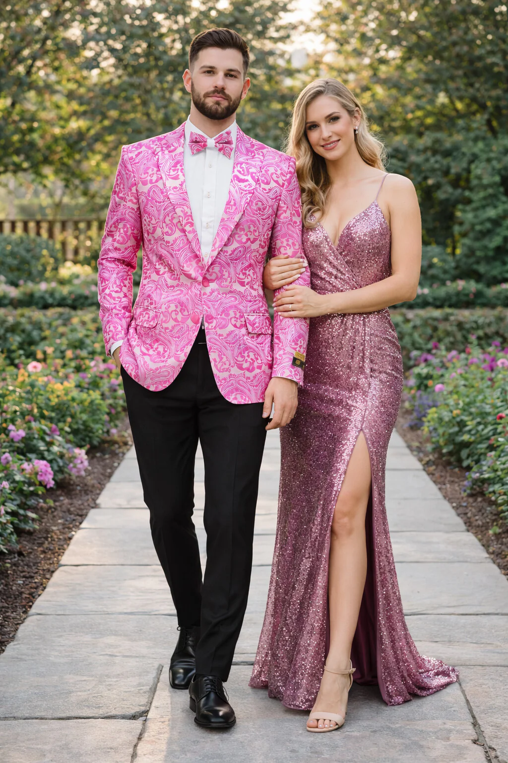Fuchsia Unique Men's Floral Fancy - Image 7