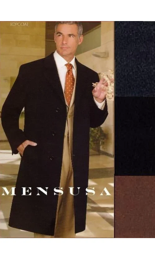 Full Or 3/4 Length (2 Options) Men's Overcoat Wool 3 Buttons High Quality Super 150'S Fabric Men's Dress Long Coats Available In 20 Colors - Image 9