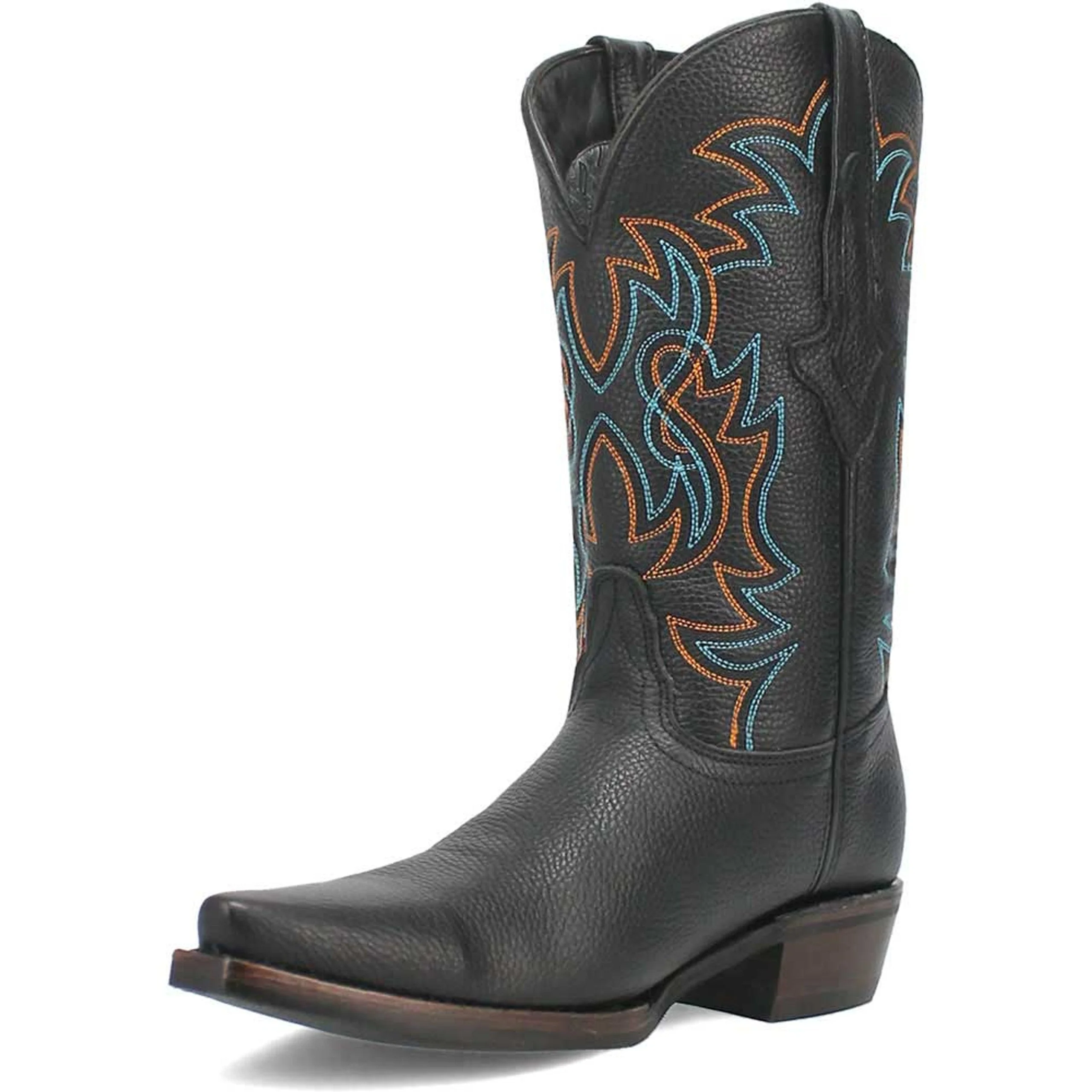 Dingo Gold Rush Black Leather Snip Toe Western Boots - Image 5