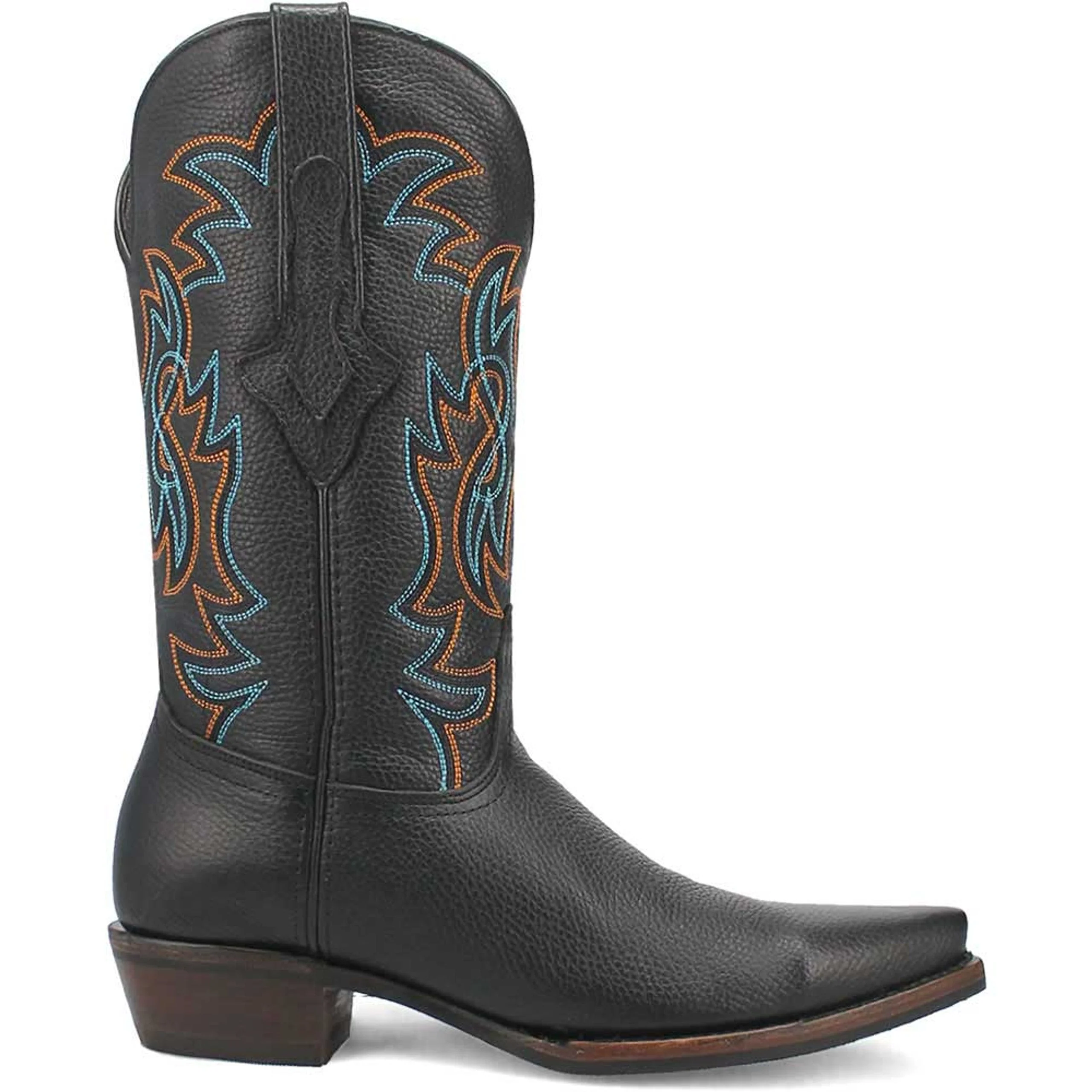 Dingo Gold Rush Black Leather Snip Toe Western Boots - Image 7