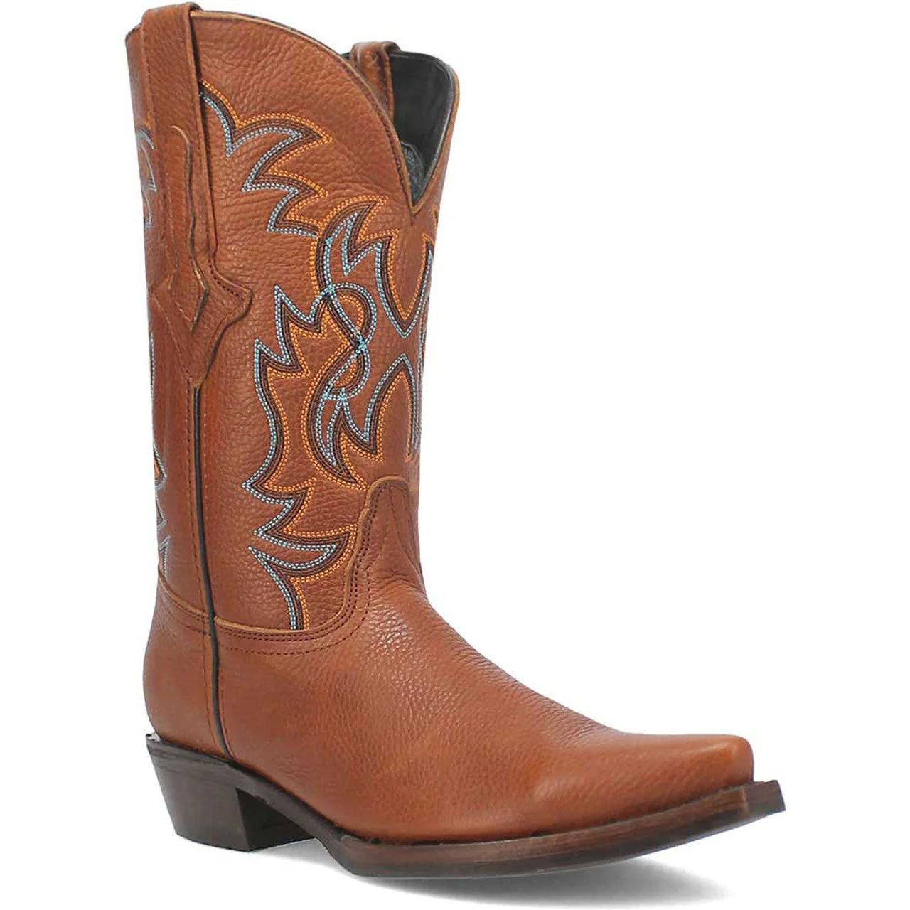Dingo Gold Rush Tan Leather Snip Toe Western Boots - Image 8