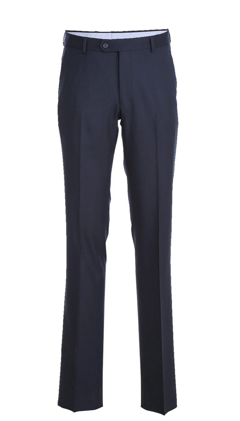 Half Canvas Stretch Wool Dress Suit Regular Fit 2 Piece in Navy - Image 2
