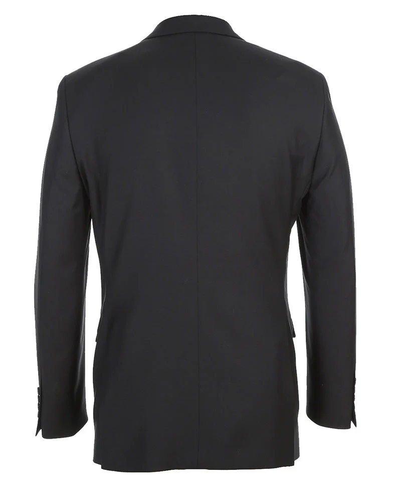 Half Canvas Wool Dress Suit Regular Fit 2 Piece in Black - Image 4