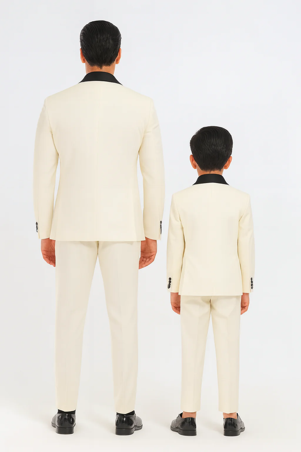 Hampton Stacy Adams Kids Five Piece Set Ivory Tuxedo - Image 3