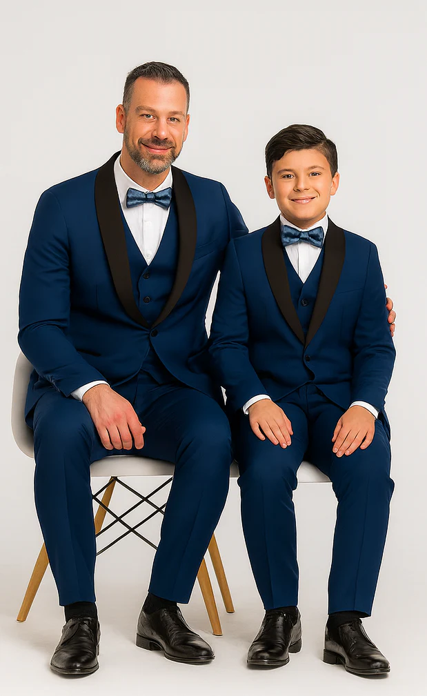 Hampton Stacy Adams Kids Five Piece Set Tuxedo - Image 4