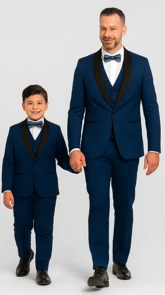 Hampton Stacy Adams Kids Five Piece Set Tuxedo - Image 5