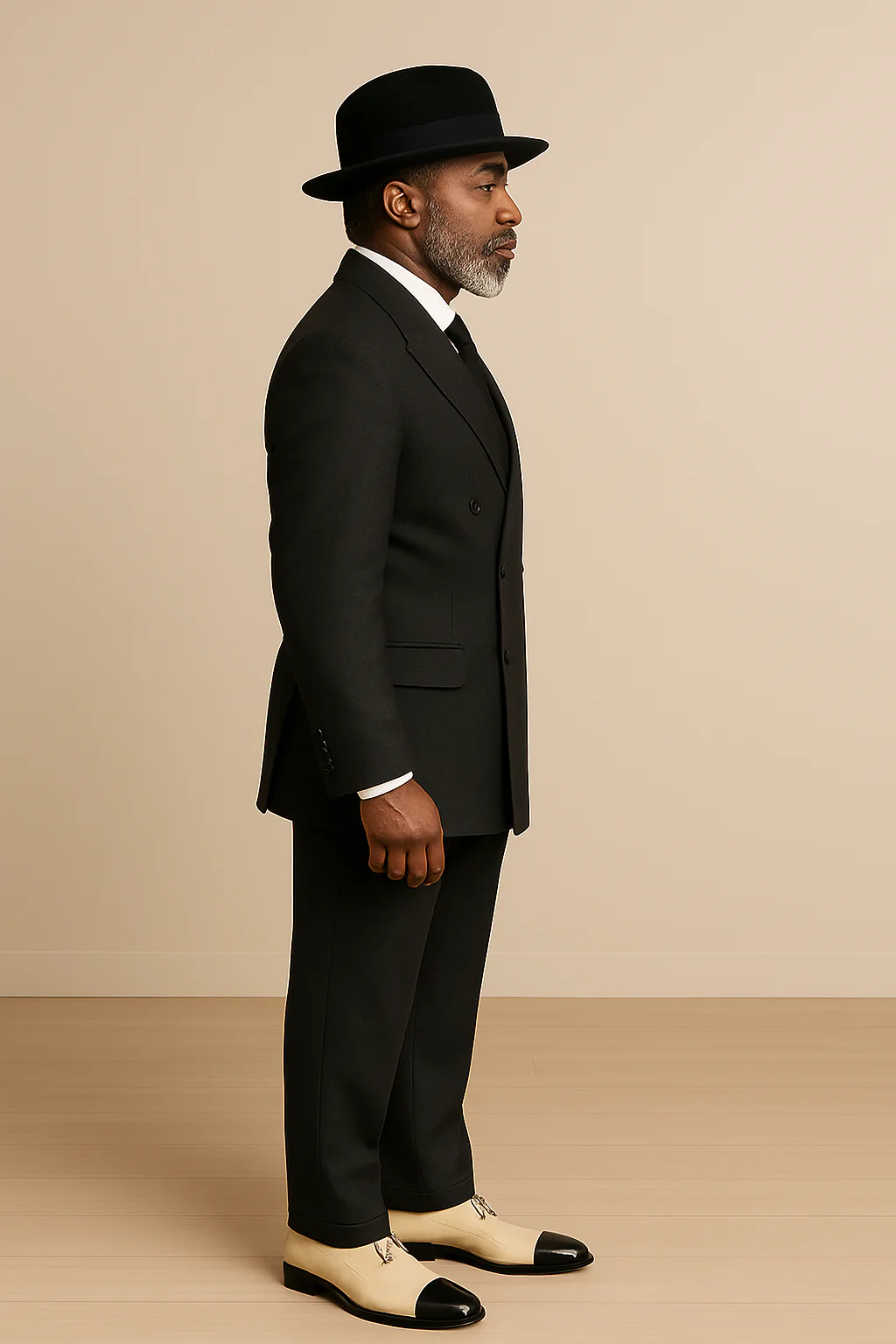 Harlem Night Movie Clothing Outfit - 1920s Costume Party Mens Suit + Hat Shirt and Tie - Image 4