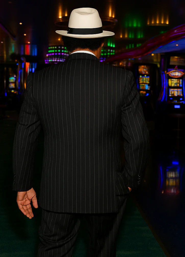 Harlem Nights Clothing - Suit + Hat + Shirt And Tie Blazer + Hat And Pants Included ( As seen on the picture) - Image 2
