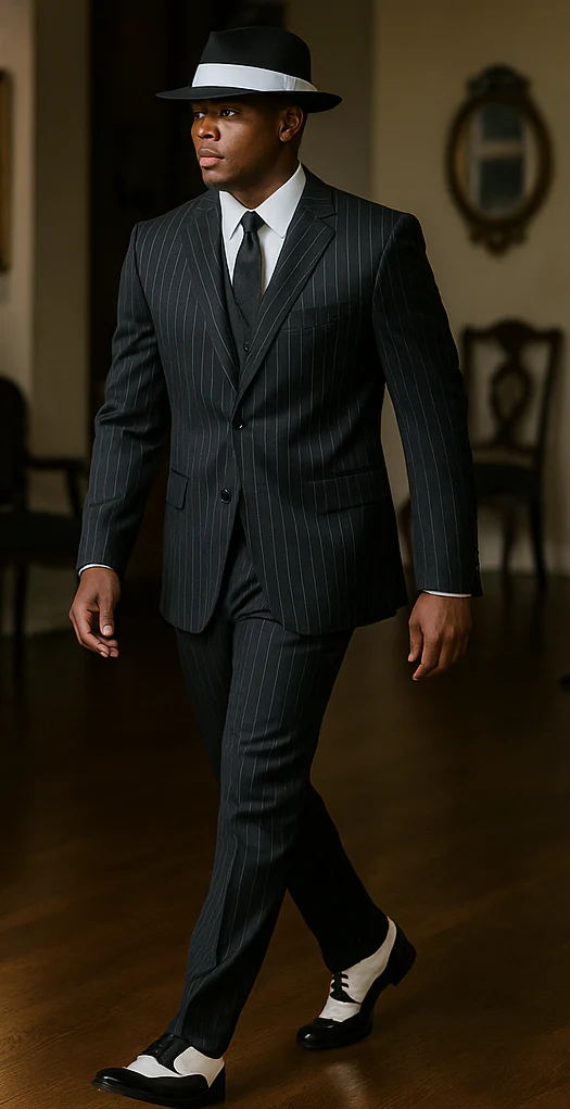 Harlem Nights Costumes - Suit + Hat + Shirt And Tie - Image 6