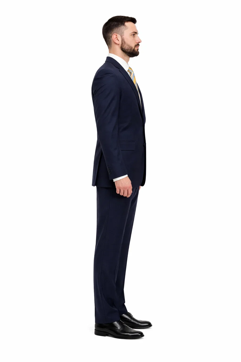 High Quality Construction Two Button Dark Navy Blue Suit For Men Super Soft Wool Vent Cheap Priced Business Suits Clearance Sale Online Discount Fashion Sale - Image 6