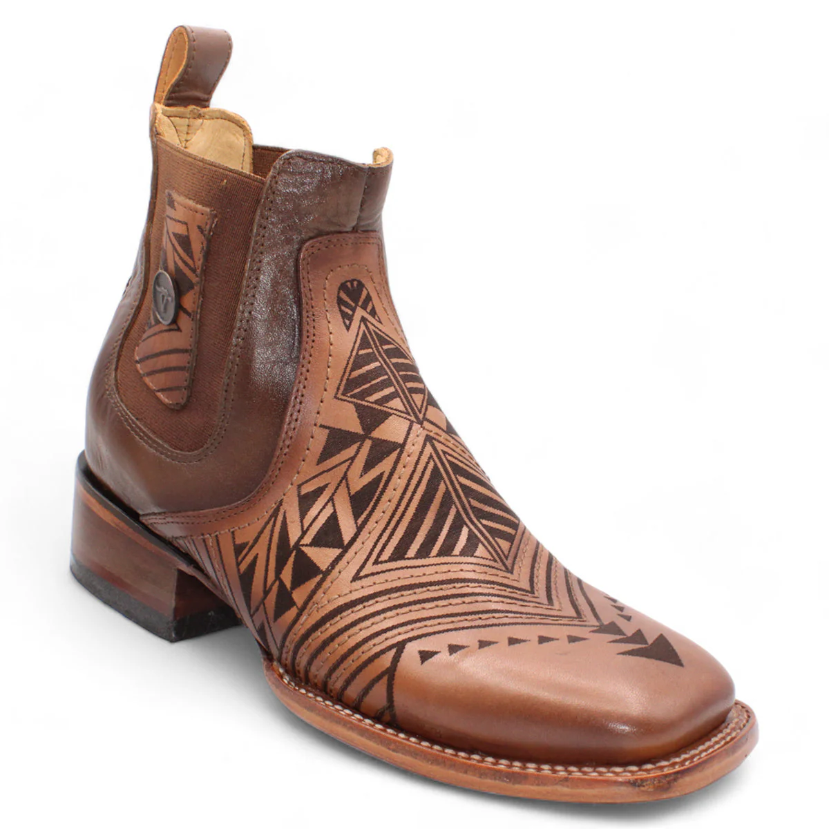 Ankle Laser Engraved Boots by Hooch Boots - Image 2