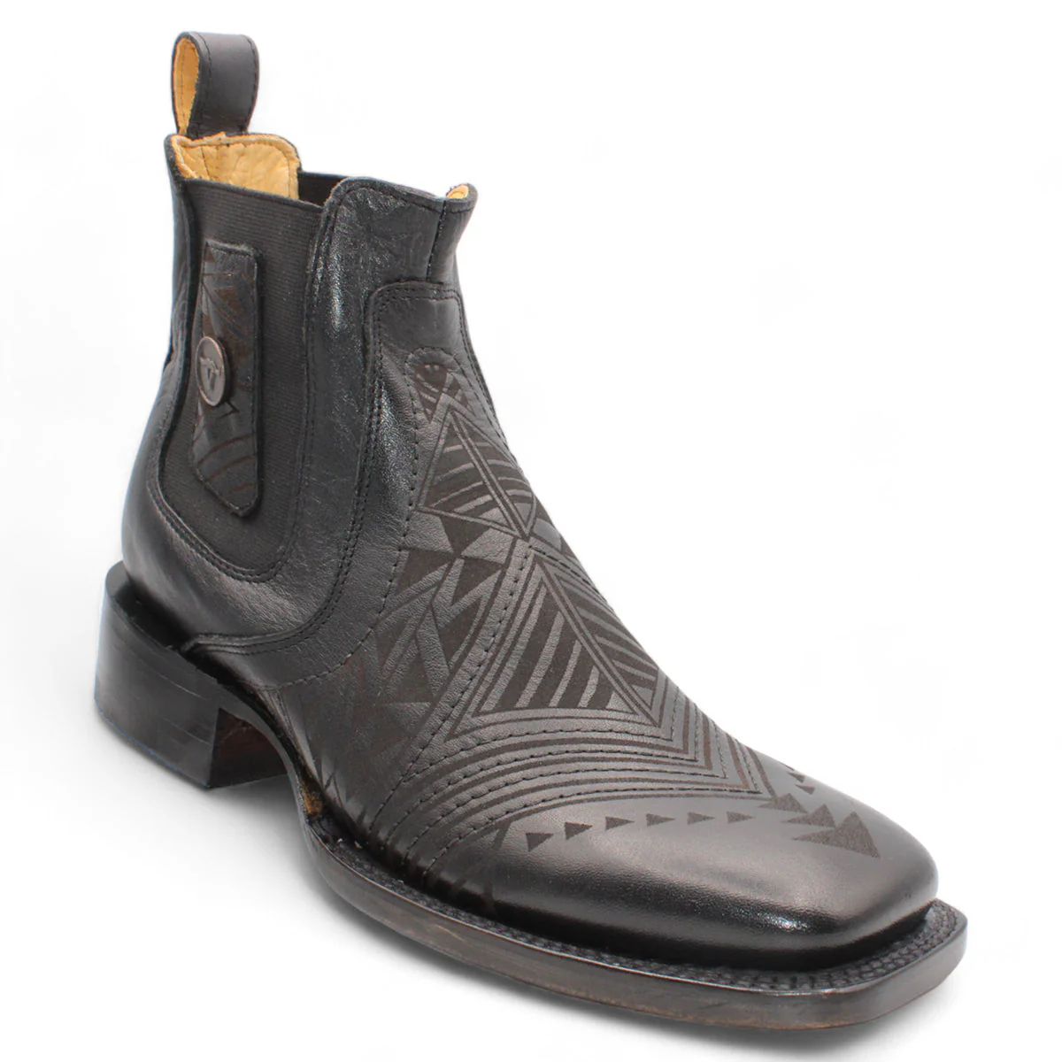 Ankle Laser Engraved Boots by Hooch Boots - Image 3