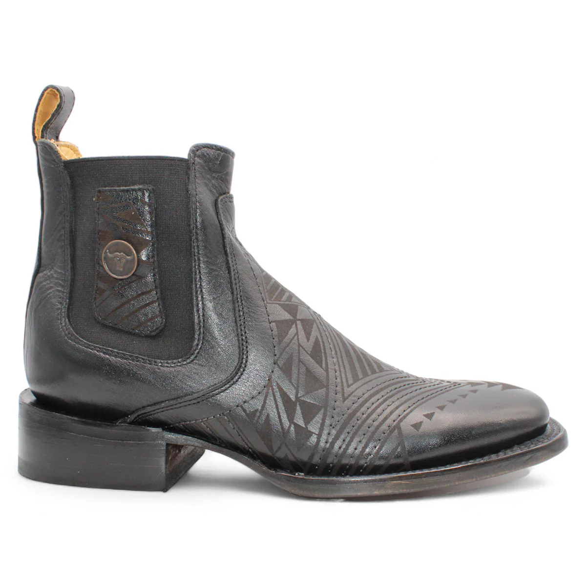 Ankle Laser Engraved Boots by Hooch Boots - Image 4