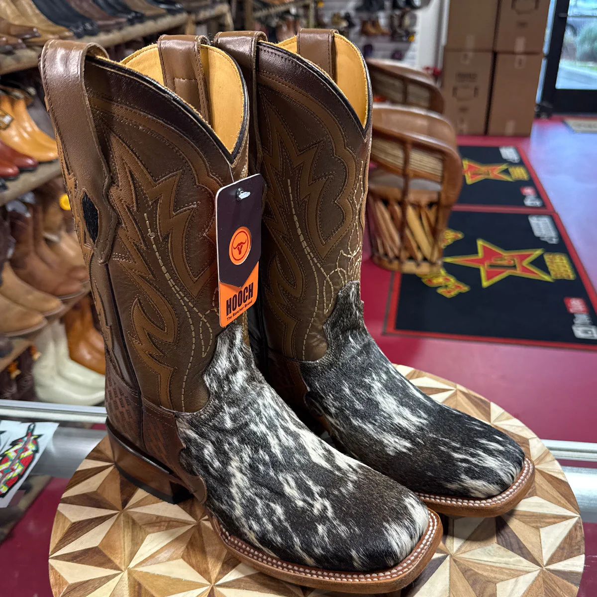 Hair On Hide Cowboy Boots by Hooch Boots